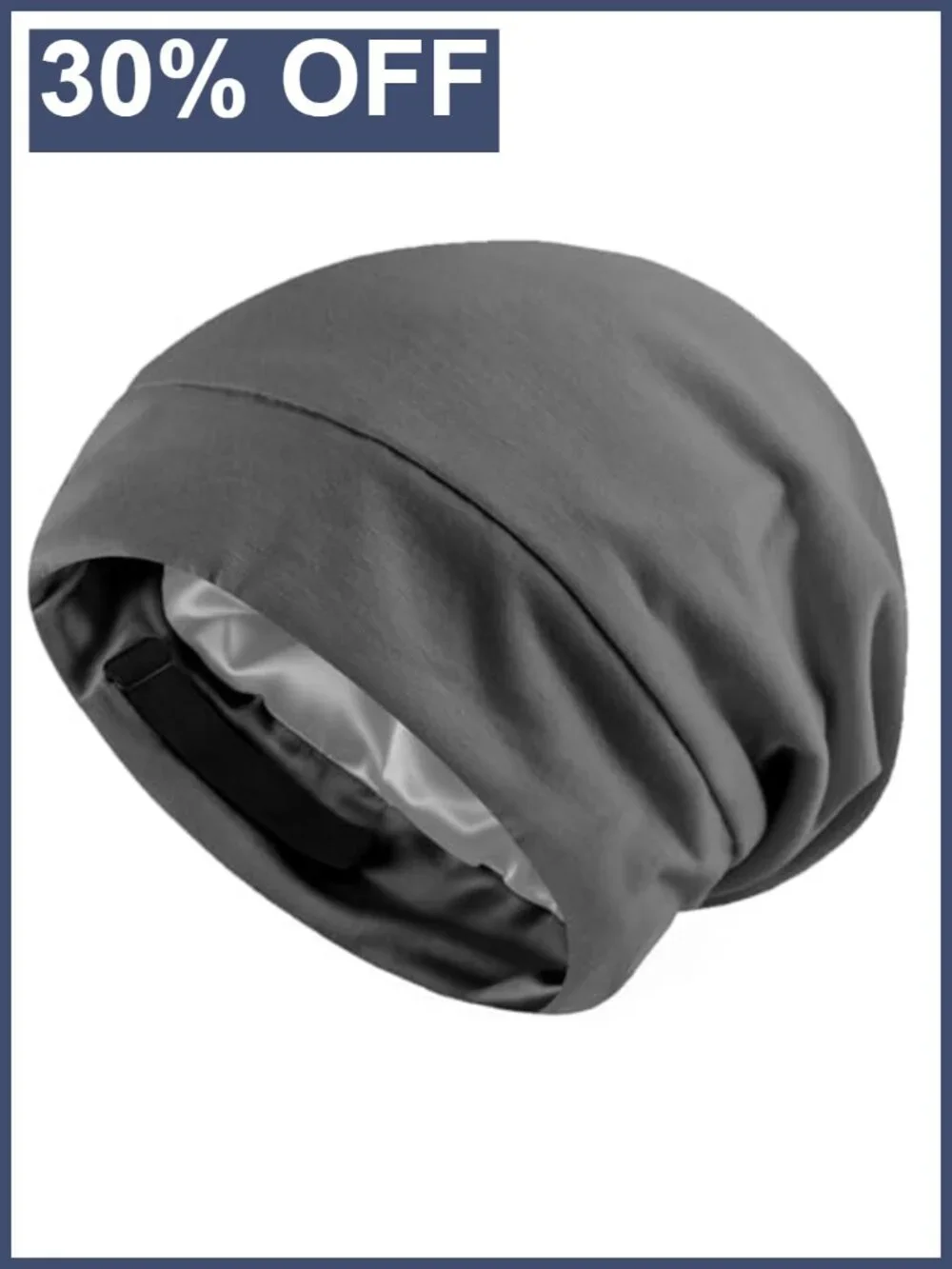Satin Silk Bonnet Adjustable Soft Lined Sleep Beanie Winter Hat